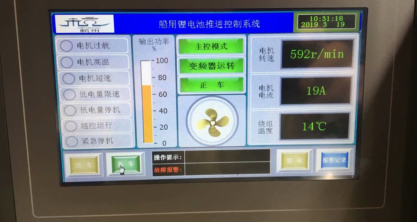 鋰電池推進(jìn)系統(tǒng)